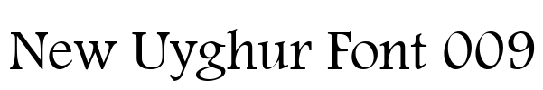 New Uyghur Font 009 Font Image