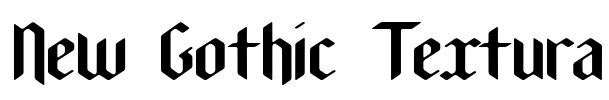 New Gothic Textura Font Image