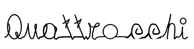 Quattrocchi Font Image