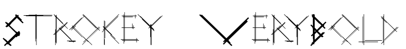 Strokey-VeryBold Font Image