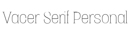Vacer Serif Personal
