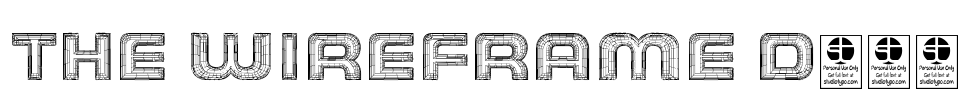 THE WIREFRAME Demo Font Image