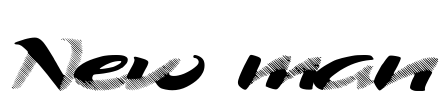 New man Font Image