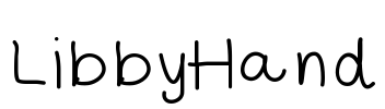 LibbyHand Font Image