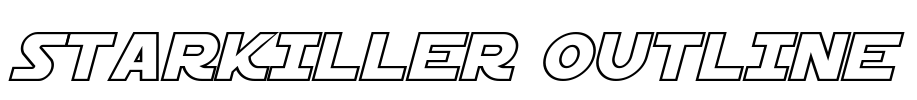 Starkiller Outline Font Image