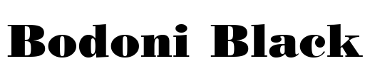 Bodoni Black