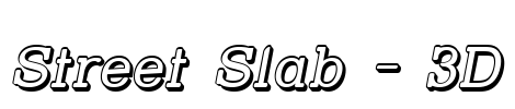 Street Slab - 3D