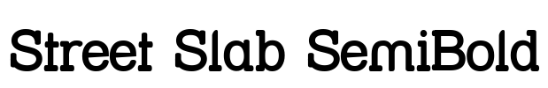 Street Slab SemiBold