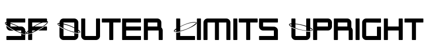 SF Outer Limits Upright Font Image