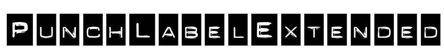 PunchLabelExtended Font Image