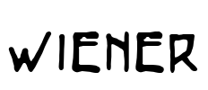 Wiener Font Image
