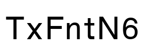 TxFntN6 Font Image