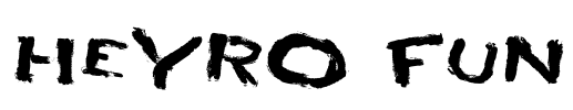 HEYRO fun Font Image