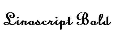 Linoscript Bold