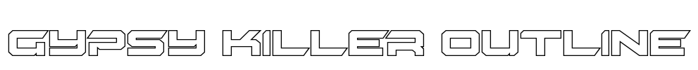 Gypsy Killer Outline Font Image