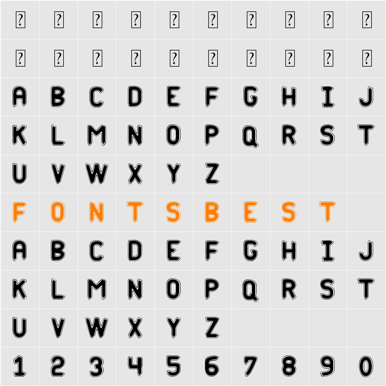 Phantom St Character Map
