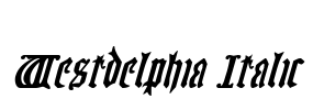 Westdelphia Italic
