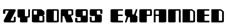 Zyborgs Expanded Font Image
