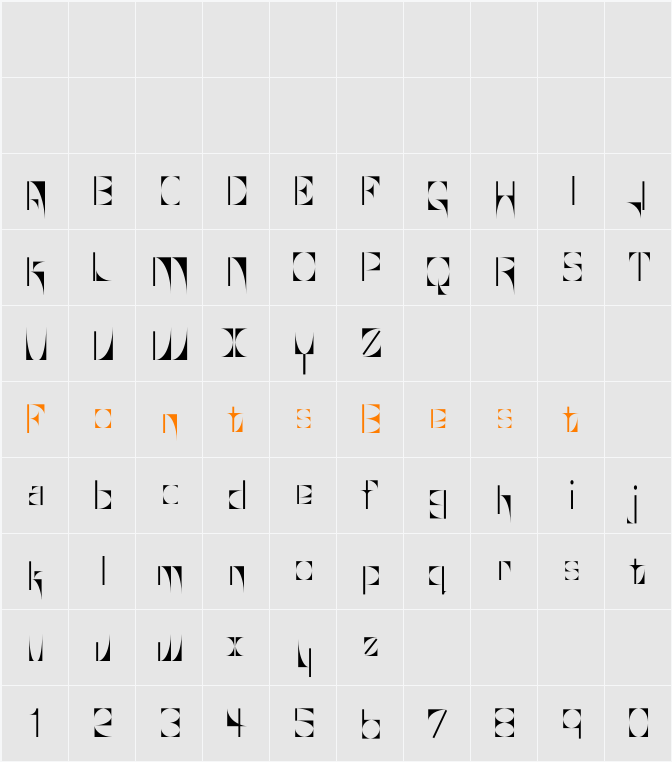 Glaukous Character Map