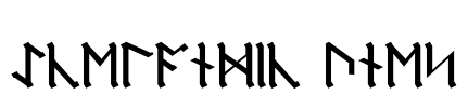 Icelandic Runes Font Image