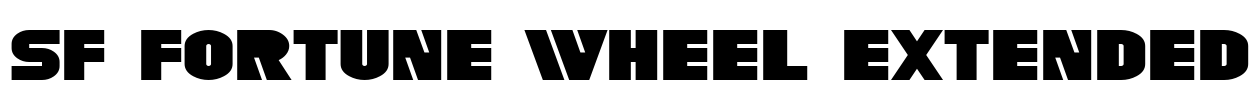SF Fortune Wheel Extended Font Image