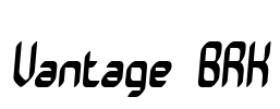 Vantage BRK Font Image