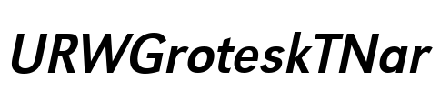 URWGroteskTNar Font Image