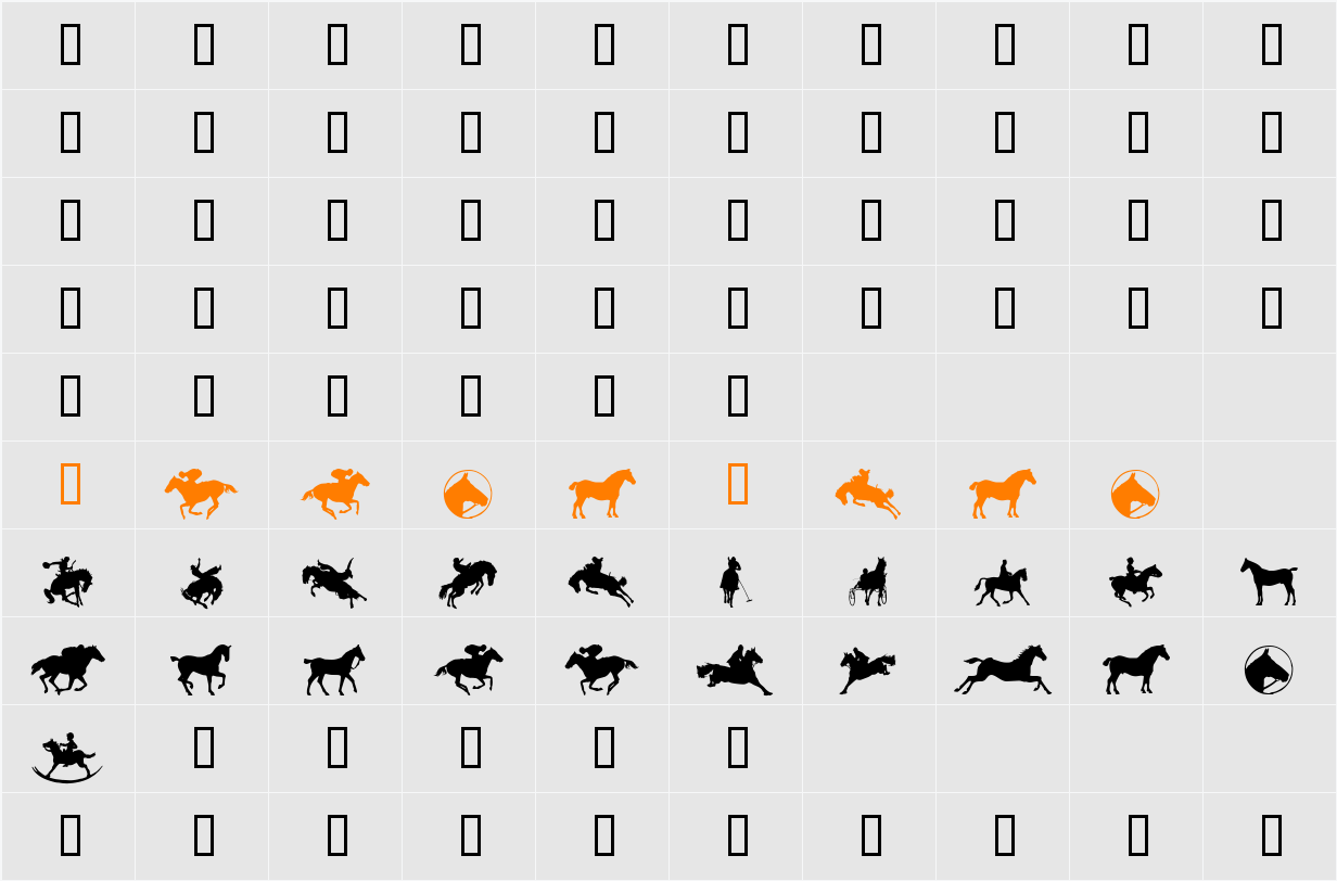 YeeHaw Character Map