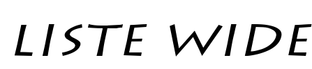 Liste Wide Font Image