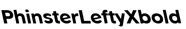 PhinsterLeftyXbold Font Image