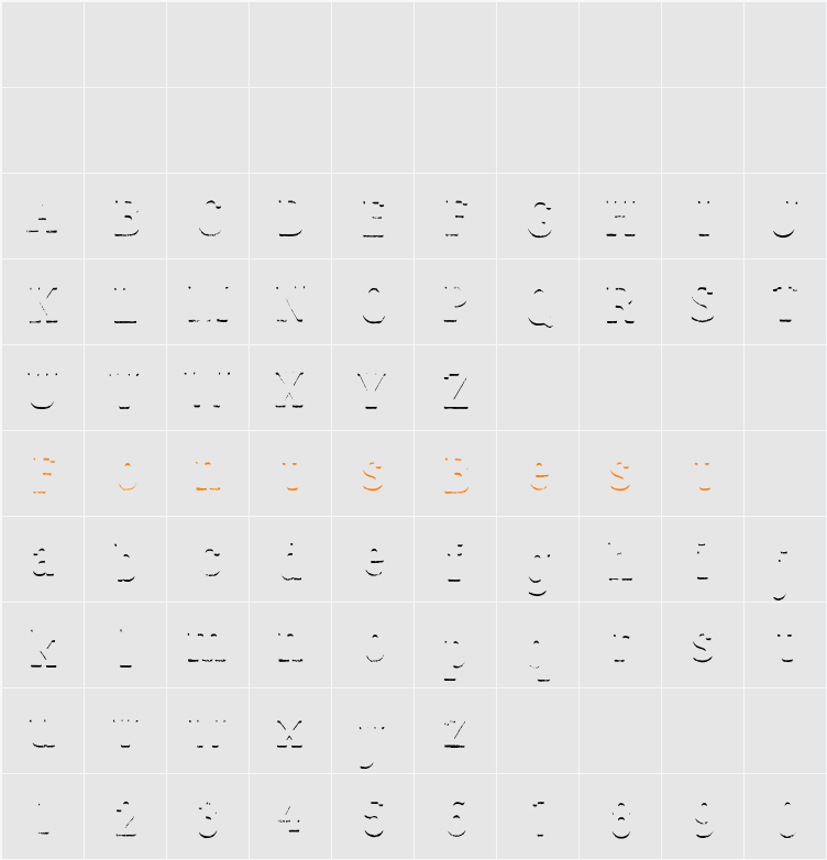 Lumberjack Rough Shadow Character Map