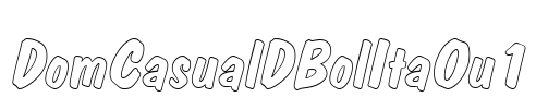 DomCasualDBolItaOu1 Font Image