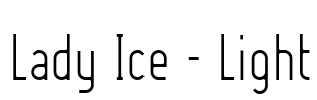 Lady Ice - Light Font Image