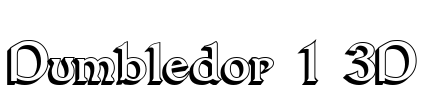 Dumbledor 1 3D Font Image