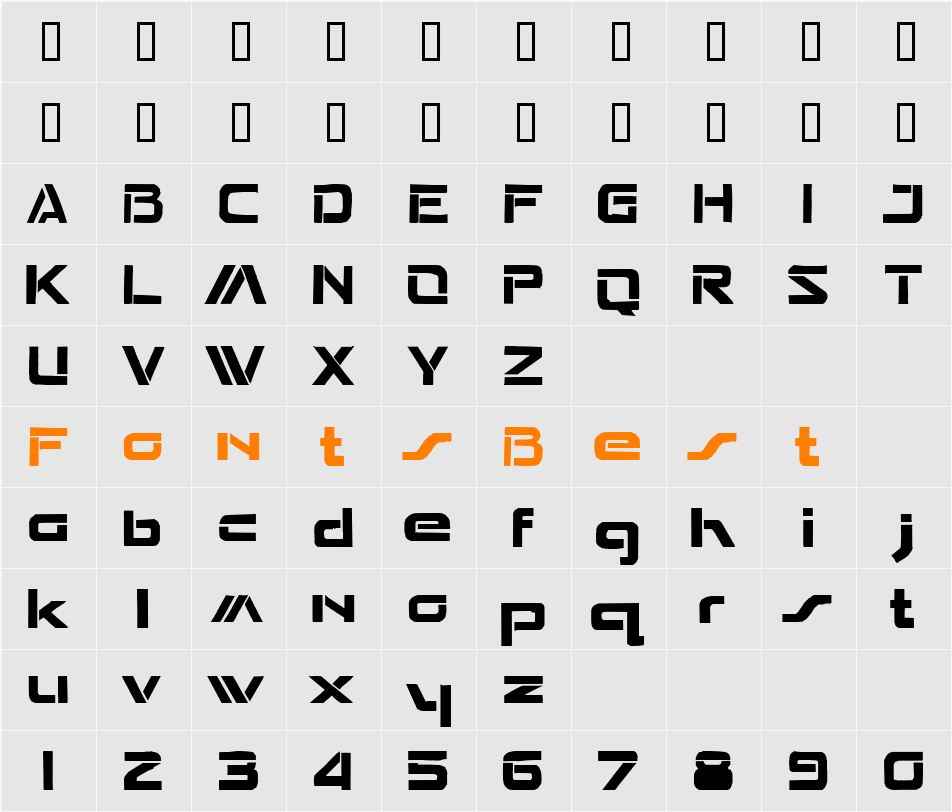 Seperated Character Map