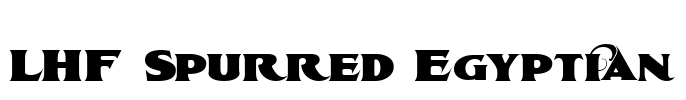 LHF Spurred Egyptian Font Image
