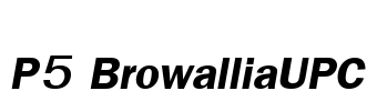 P5 BrowalliaUPC Font Image