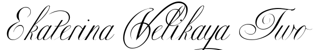 Ekaterina Velikaya Two Font Image