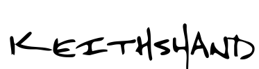 KeithsHand Font Image