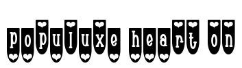 Populuxe Heart On Font Image