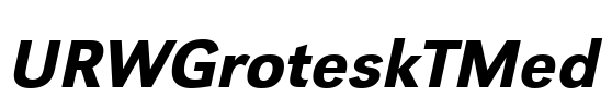 URWGroteskTMed Font Image
