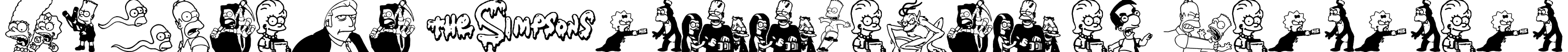 Simpsons Treehouse of Horror Font Image