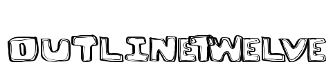 OutlineTwelve Font Image