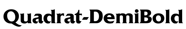 Quadrat-DemiBold
