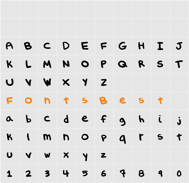 EvilSporkGirl Character Map