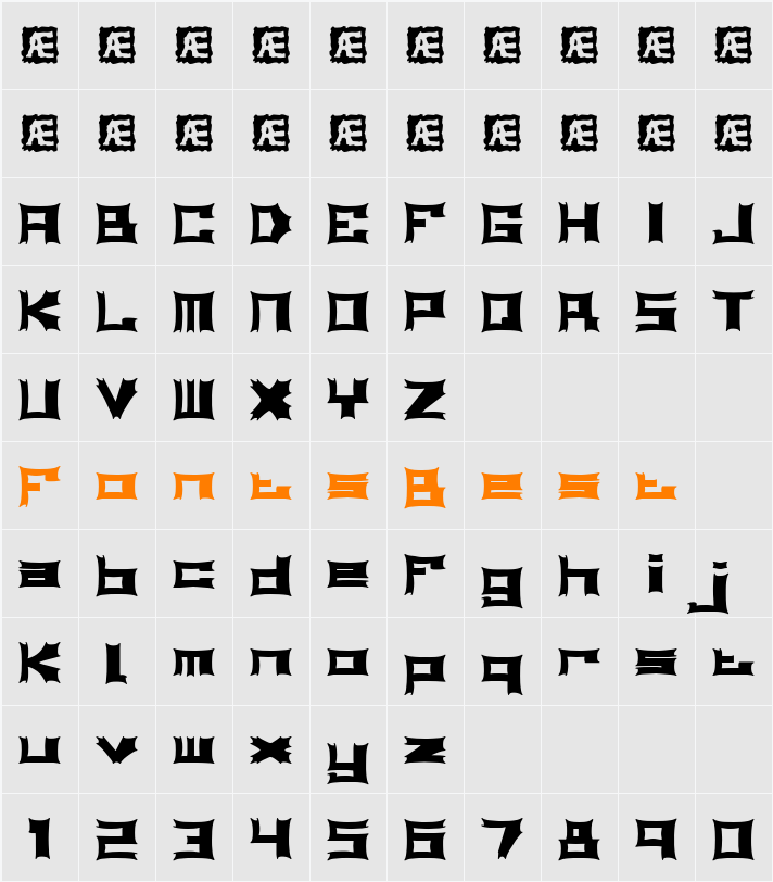 Relapse (BRK) Character Map