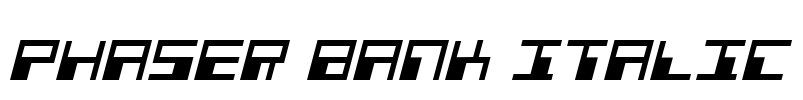 Phaser Bank Italic