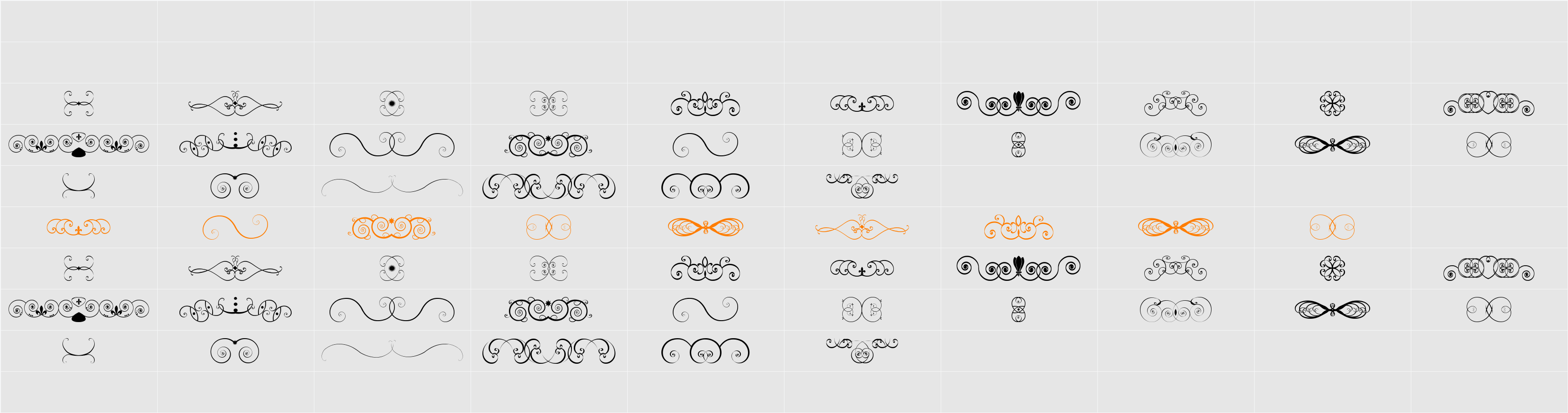 Ornametss tfb Character Map