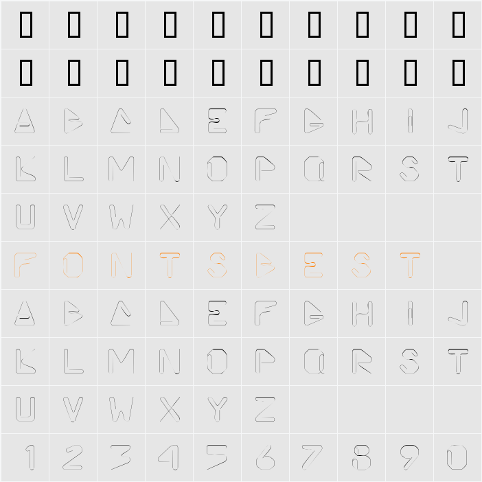 VicePrezDisplayCapsSSi Character Map