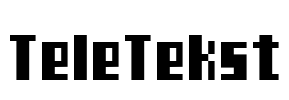 TeleTekst Font Image